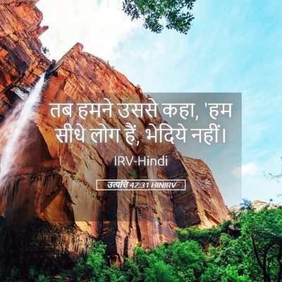 Picture 05 - उत्पत्ति 42:31 HINIRV - तब हमने उससे कहा, - Bible Verse Picture