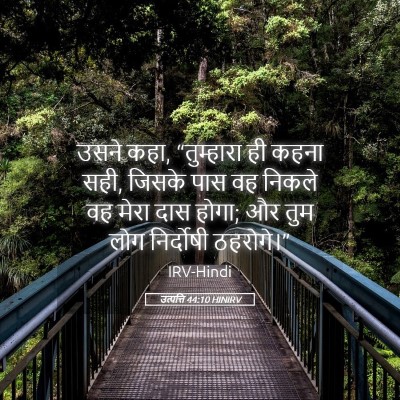 Picture 05 - उत्पत्ति 44:10 HINIRV - उसने कहा, - Bible Verse Picture