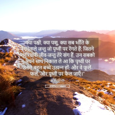 Picture 05 - उत्पत्ति 8:17 HINIRV - क्या पक्षी, क्या - Bible Verse Picture