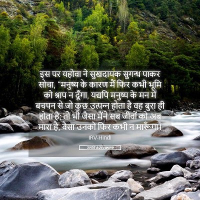 Picture 05 - उत्पत्ति 8:21 HINIRV - इस पर यहोवा ने - Bible Verse Picture