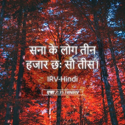 Picture 05 - एज्रा 2:35 HINIRV - सना के लोग तीन हजार - Bible Verse Picture