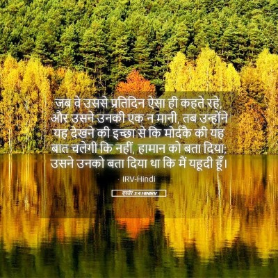 Picture 05 - एस्तेर 3:4 HINIRV - जब वे उससे - Bible Verse Picture
