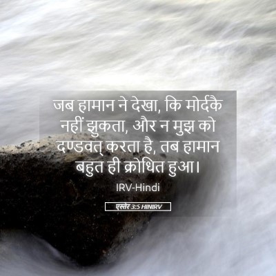 Picture 05 - एस्तेर 3:5 HINIRV - जब हामान ने देखा, - Bible Verse Picture