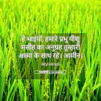 Picture 05 - गलातियों 6:18 HINIRV - हे भाइयों, हमारे - Bible Verse Picture