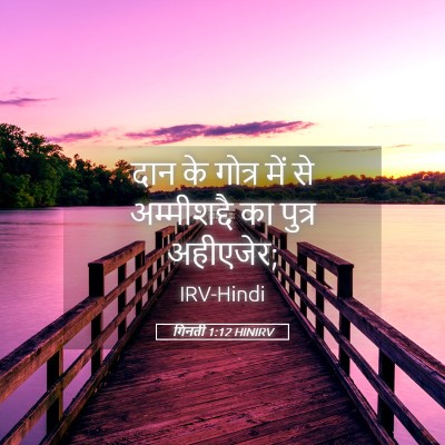 Picture 05 - गिनती 1:12 HINIRV - दान के गोत्र में से - Bible Verse Picture