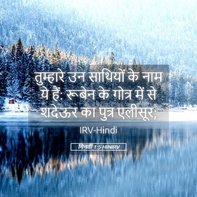 Picture 05 - गिनती 1:5 HINIRV - तुम्हारे उन - Bible Verse Picture