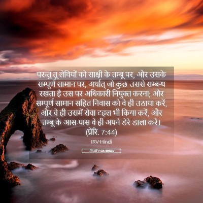 Picture 05 - गिनती 1:50 HINIRV - परन्तु तू लेवियों - Bible Verse Picture