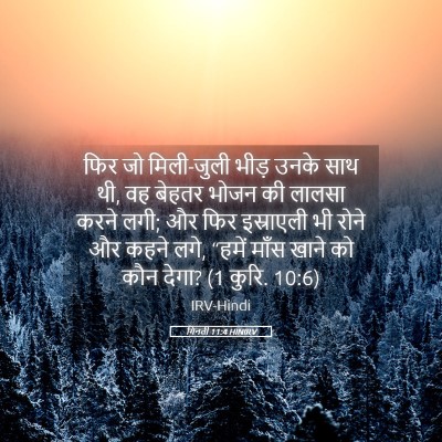 Picture 05 - गिनती 11:4 HINIRV - फिर जो मिली-जुली - Bible Verse Picture