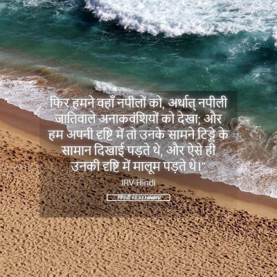 Picture 05 - गिनती 13:33 HINIRV - फिर हमने वहाँ - Bible Verse Picture