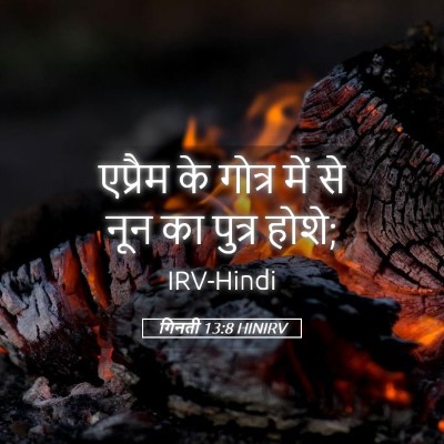 Picture 05 - गिनती 13:8 HINIRV - एप्रैम के गोत्र - Bible Verse Picture