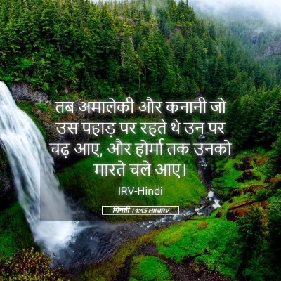 Picture 05 - गिनती 14:45 HINIRV - तब अमालेकी और - Bible Verse Picture