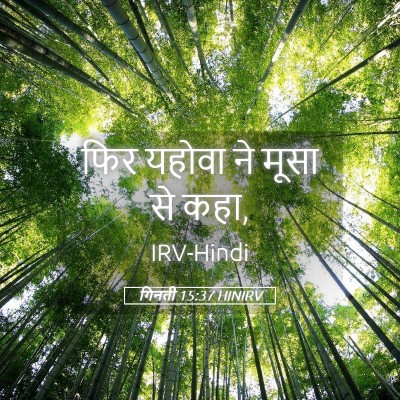 Picture 05 - गिनती 15:37 HINIRV - फिर यहोवा ने मूसा - Bible Verse Picture