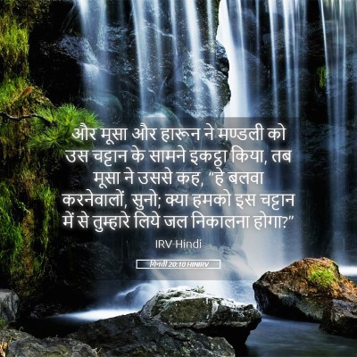 Picture 05 - गिनती 20:10 HINIRV - और मूसा और हारून ने - Bible Verse Picture