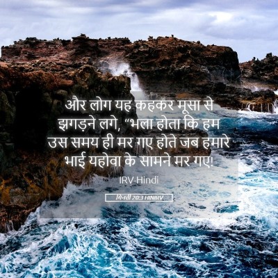 Picture 05 - गिनती 20:3 HINIRV - और लोग यह कहकर मूसा - Bible Verse Picture