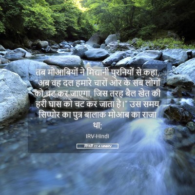 Picture 05 - गिनती 22:4 HINIRV - तब मोआबियों ने - Bible Verse Picture