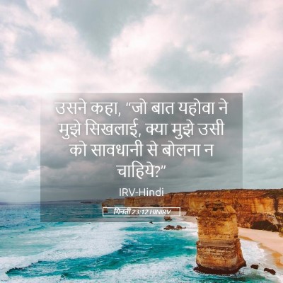 Picture 05 - गिनती 23:12 HINIRV - उसने कहा, “जो बात - Bible Verse Picture