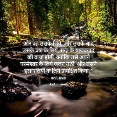 Picture 05 - गिनती 25:13 HINIRV - और वह उसके लिये, और - Bible Verse Picture