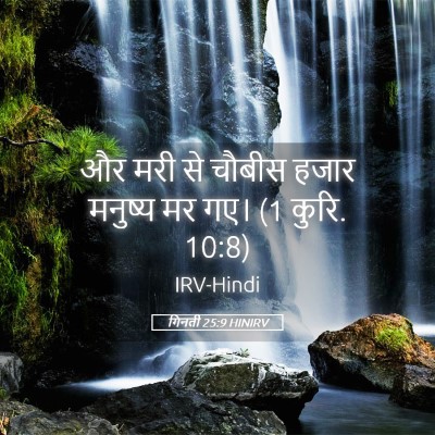 Picture 05 - गिनती 25:9 HINIRV - और मरी से चौबीस - Bible Verse Picture