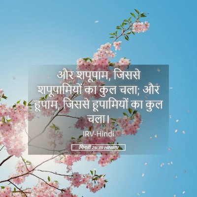 Picture 05 - गिनती 26:39 HINIRV - और शपूपाम, जिससे - Bible Verse Picture