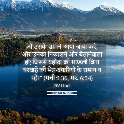 Picture 05 - गिनती 27:17 HINIRV - जो उसके सामने - Bible Verse Picture