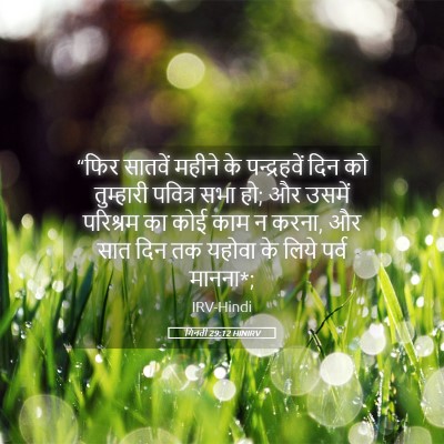 Picture 05 - गिनती 29:12 HINIRV - “फिर सातवें महीने - Bible Verse Picture