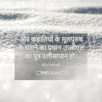 Picture 05 - गिनती 3:30 HINIRV - और कहातियों के - Bible Verse Picture