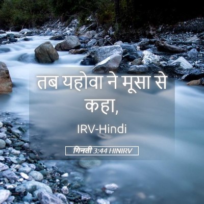 Picture 05 - गिनती 3:44 HINIRV - तब यहोवा ने मूसा से - Bible Verse Picture
