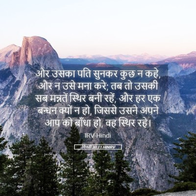 Picture 05 - गिनती 30:11 HINIRV - और उसका पति सुनकर - Bible Verse Picture