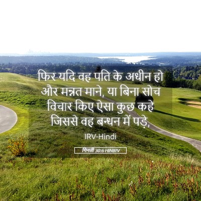 Picture 05 - गिनती 30:6 HINIRV - फिर यदि वह पति के - Bible Verse Picture
