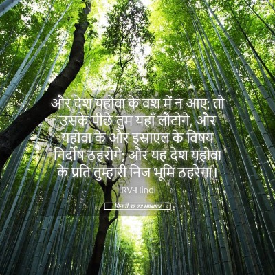 Picture 05 - गिनती 32:22 HINIRV - और देश यहोवा के वश - Bible Verse Picture