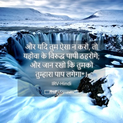 Picture 05 - गिनती 32:23 HINIRV - और यदि तुम ऐसा न - Bible Verse Picture