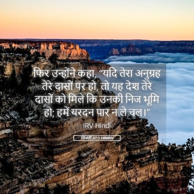 Picture 05 - गिनती 32:5 HINIRV - फिर उन्होंने कहा, - Bible Verse Picture