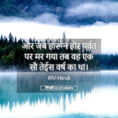 Picture 05 - गिनती 33:39 HINIRV - और जब हारून होर - Bible Verse Picture