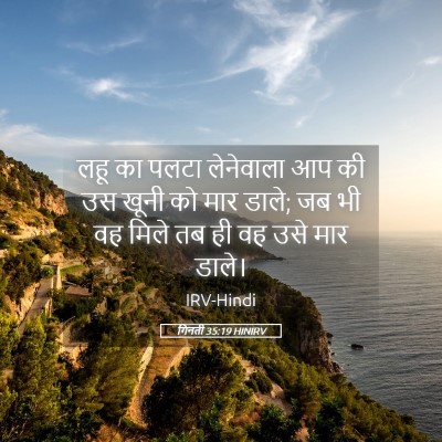 Picture 05 - गिनती 35:19 HINIRV - लहू का पलटा - Bible Verse Picture