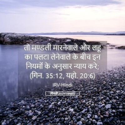 Picture 05 - गिनती 35:24 HINIRV - तो मण्डली - Bible Verse Picture