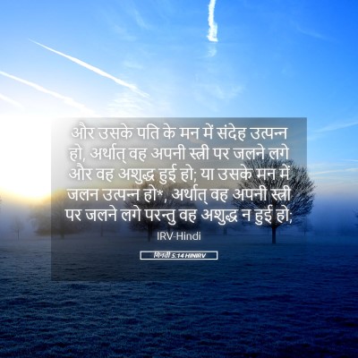 Picture 05 - गिनती 5:14 HINIRV - और उसके पति के मन - Bible Verse Picture