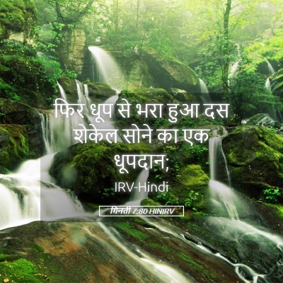 Picture 05 - गिनती 7:80 HINIRV - फिर धूप से भरा हुआ - Bible Verse Picture
