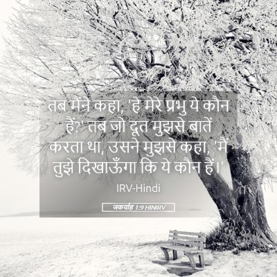 Picture 05 - जकर्याह 1:9 HINIRV - तब मैंने कहा, 'हे - Bible Verse Picture