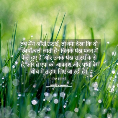 Picture 05 - जकर्याह 5:9 HINIRV - तब मैंने आँखें - Bible Verse Picture