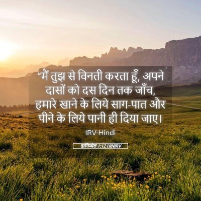 Picture 05 - दानिय्येल 1:12 HINIRV - “मैं तुझ से विनती - Bible Verse Picture