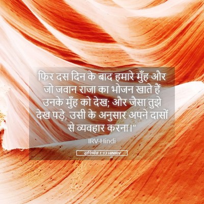 Picture 05 - दानिय्येल 1:13 HINIRV - फिर दस दिन के बाद - Bible Verse Picture