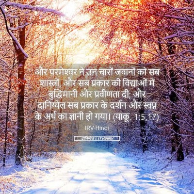 Picture 05 - दानिय्येल 1:17 HINIRV - और परमेश्‍वर ने उन - Bible Verse Picture