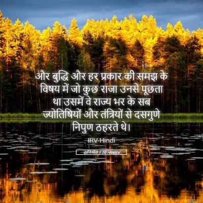 Picture 05 - दानिय्येल 1:20 HINIRV - और बुद्धि और हर - Bible Verse Picture