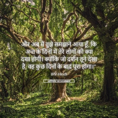 Picture 05 - दानिय्येल 10:14 HINIRV - और अब मैं तुझे - Bible Verse Picture