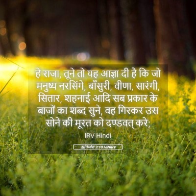 Picture 05 - दानिय्येल 3:10 HINIRV - हे राजा, तूने तो यह - Bible Verse Picture