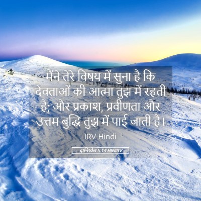 Picture 05 - दानिय्येल 5:14 HINIRV - मैंने तेरे विषय - Bible Verse Picture