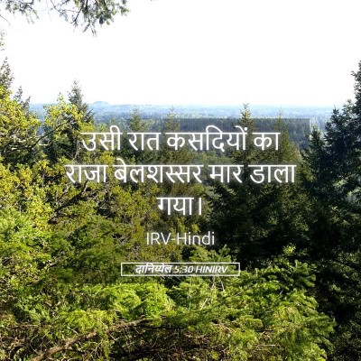 Picture 05 - दानिय्येल 5:30 HINIRV - उसी रात कसदियों का - Bible Verse Picture