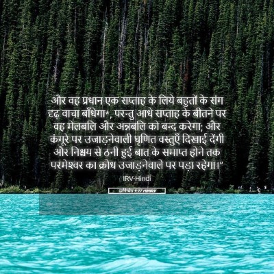 Picture 05 - दानिय्येल 9:27 HINIRV - और वह प्रधान एक - Bible Verse Picture