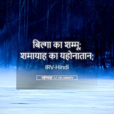 Picture 05 - नहेम्याह 12:18 HINIRV - बिल्गा का शम्मू; - Bible Verse Picture