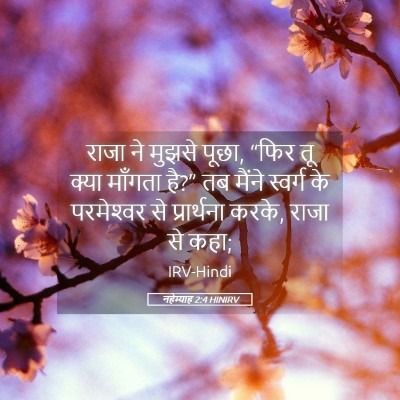 Picture 05 - नहेम्याह 2:4 HINIRV - राजा ने मुझसे पूछा, - Bible Verse Picture